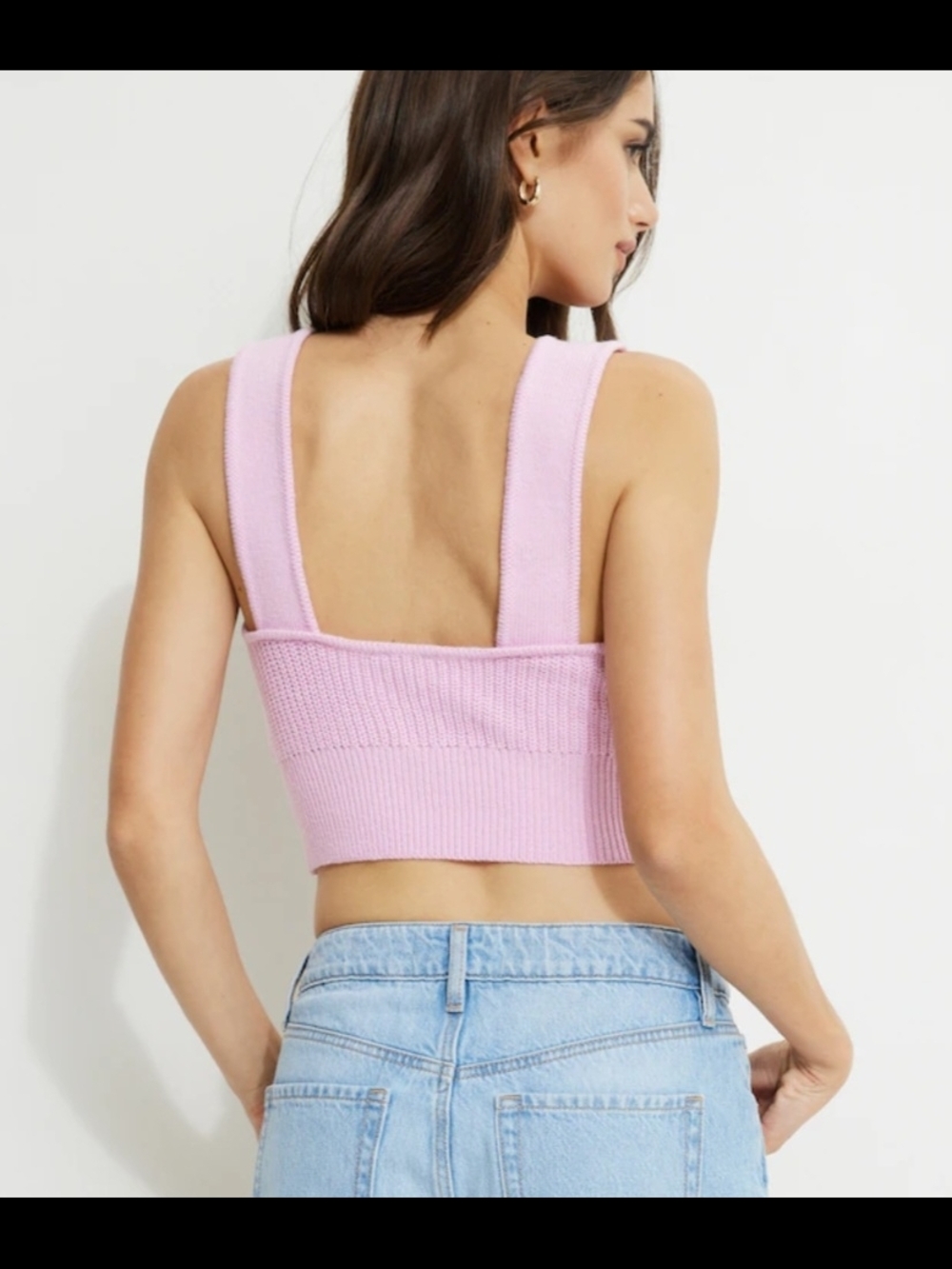Dynamite Light Pink Ribbed Knit Tank - Picture 4 of 5